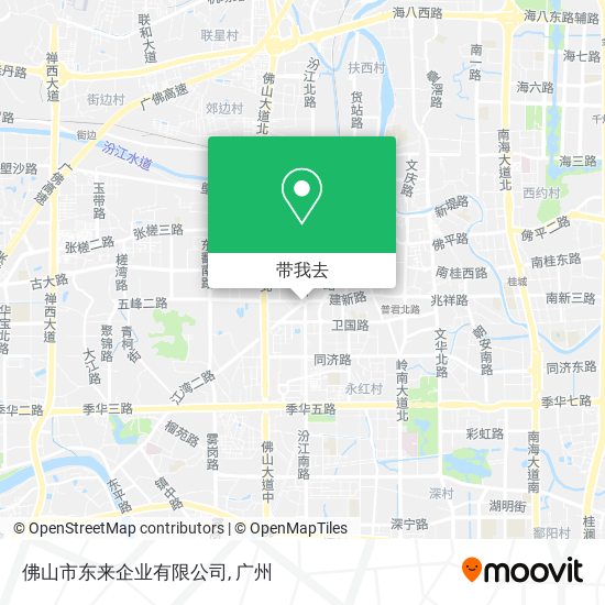 佛山市东来企业有限公司地图