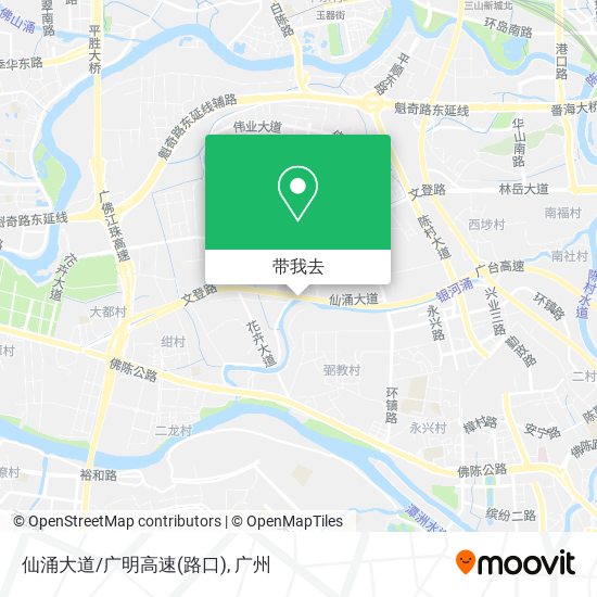 仙涌大道/广明高速(路口)地图