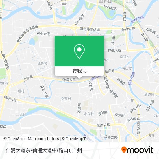 仙涌大道东/仙涌大道中(路口)地图
