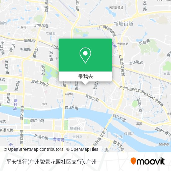 平安银行(广州骏景花园社区支行)地图