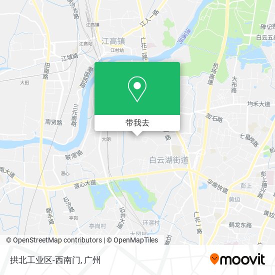 拱北工业区-西南门地图