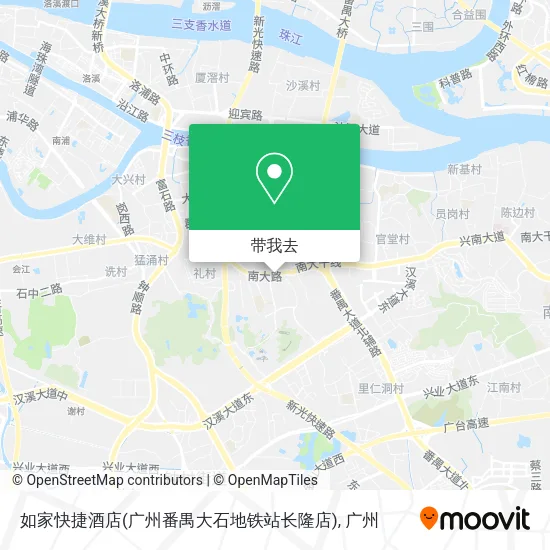 如家快捷酒店(广州番禺大石地铁站长隆店)地图