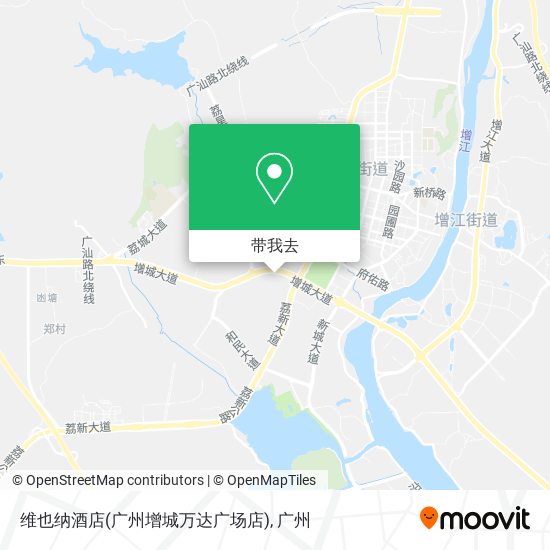 维也纳酒店(广州增城万达广场店)地图