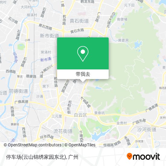 停车场(云山锦绣家园东北)地图