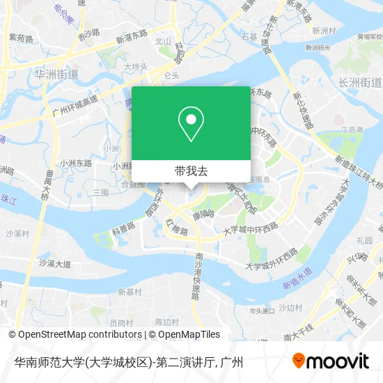 华南师范大学(大学城校区)-第二演讲厅地图