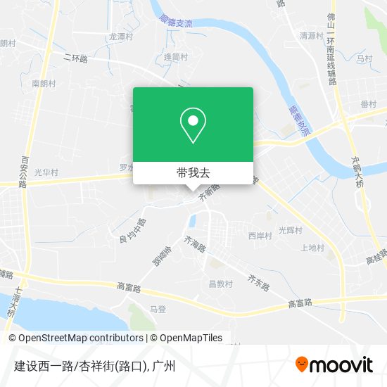 建设西一路/杏祥街(路口)地图