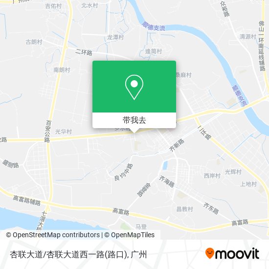 杏联大道/杏联大道西一路(路口)地图