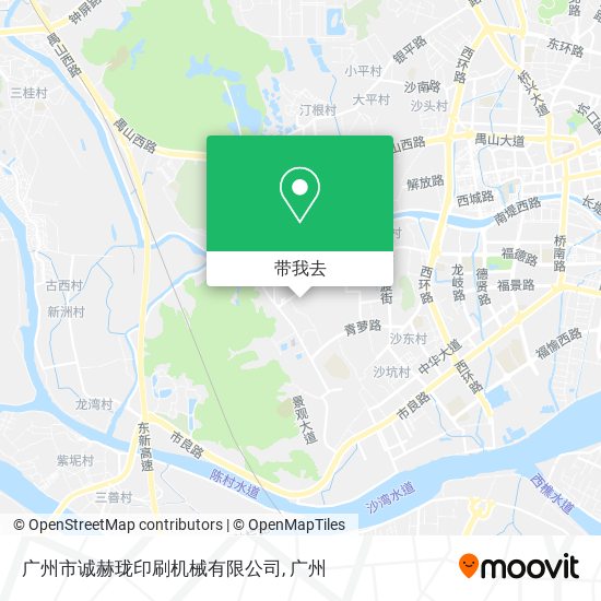 广州市诚赫珑印刷机械有限公司地图