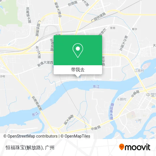 恒福珠宝(解放路)地图