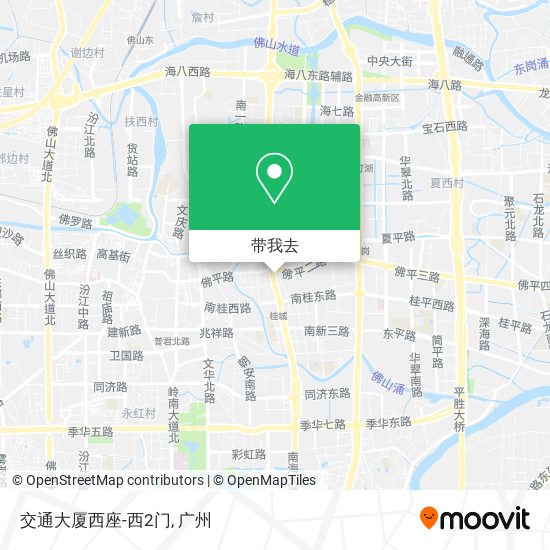 交通大厦西座-西2门地图