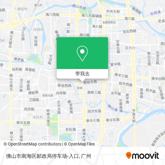 佛山市南海区邮政局停车场-入口地图