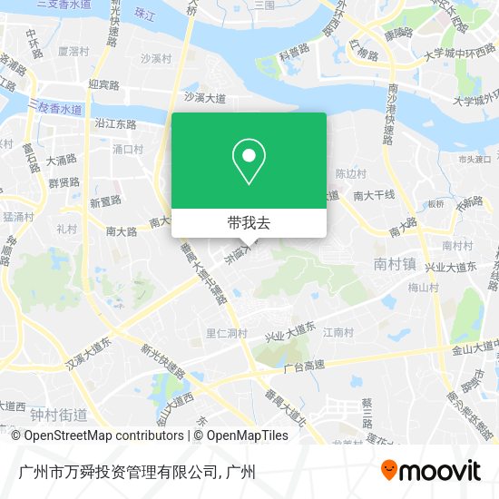 广州市万舜投资管理有限公司地图