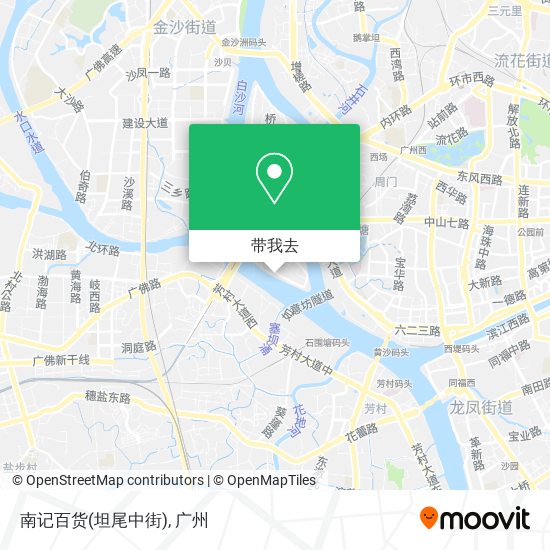 南记百货(坦尾中街)地图