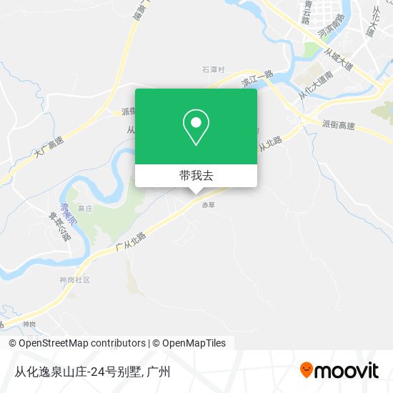 从化逸泉山庄-24号别墅地图