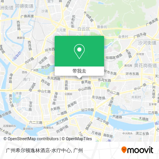 广州希尔顿逸林酒店-水疗中心地图