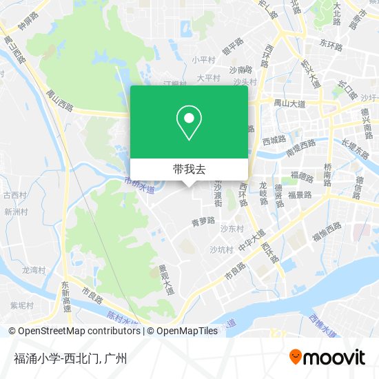 福涌小学-西北门地图