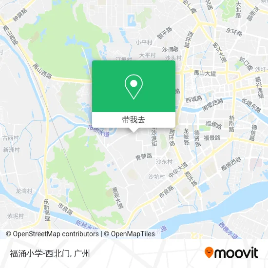 福涌小学-西北门地图
