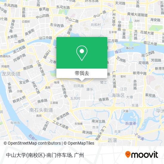 中山大学(南校区)-南门停车场地图