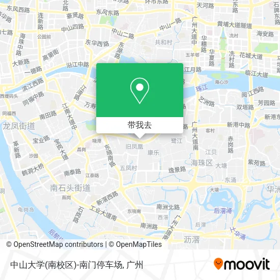 中山大学(南校区)-南门停车场地图