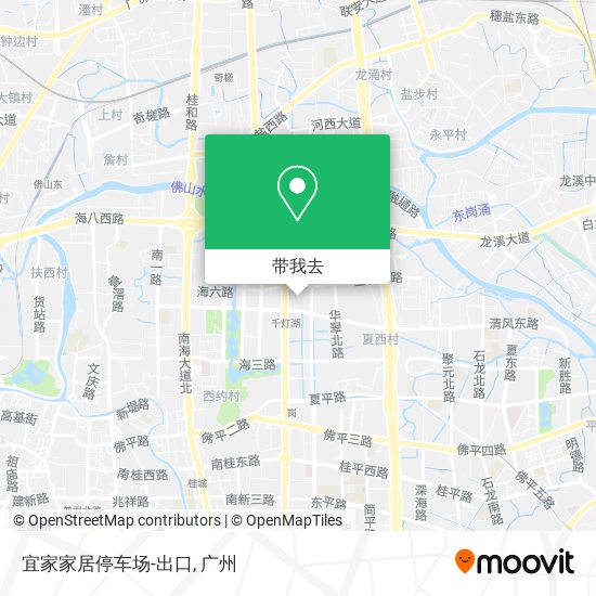 宜家家居停车场-出口地图