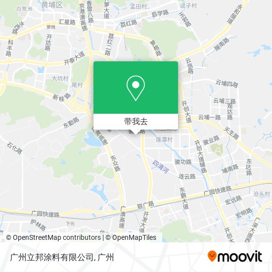 广州立邦涂料有限公司地图