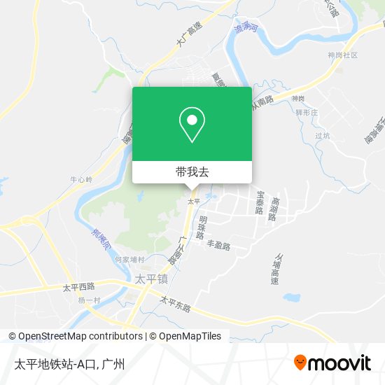 太平地铁站-A口地图