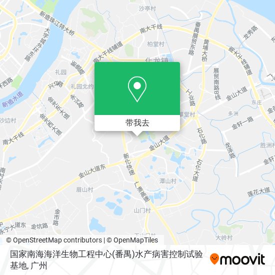 国家南海海洋生物工程中心(番禺)水产病害控制试验基地地图