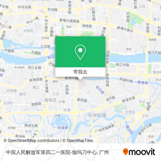 中国人民解放军第四二一医院-伽玛刀中心地图