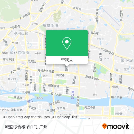 城监综合楼-西1门地图