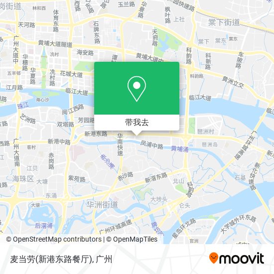 麦当劳(新港东路餐厅)地图