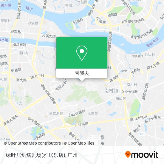 绿叶居烘焙剧场(雅居乐店)地图