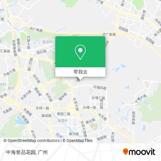 中海誉品花园地图