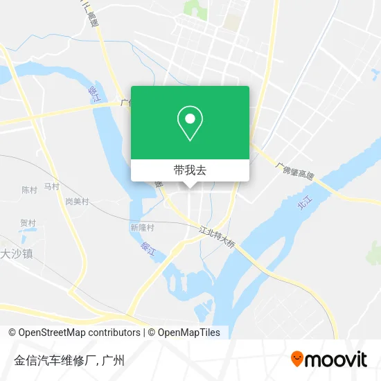 金信汽车维修厂地图