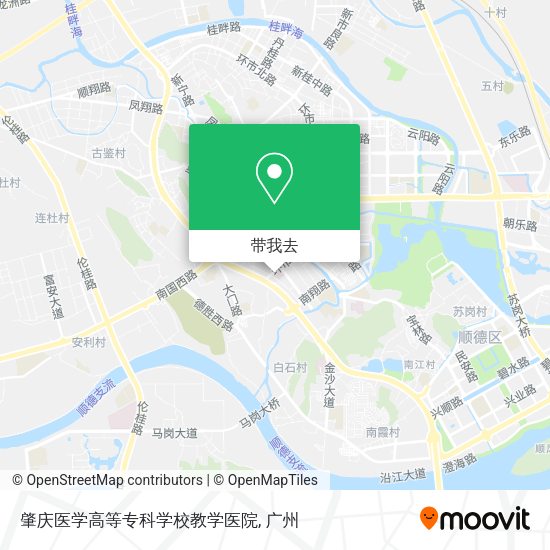 肇庆医学高等专科学校教学医院地图