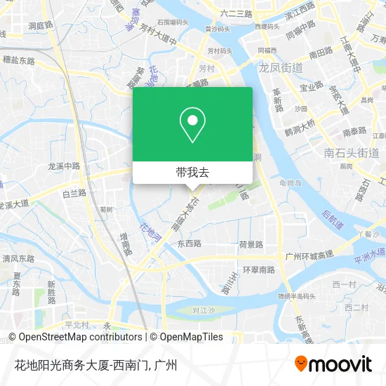 花地阳光商务大厦-西南门地图