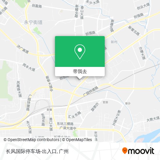 长风国际停车场-出入口地图