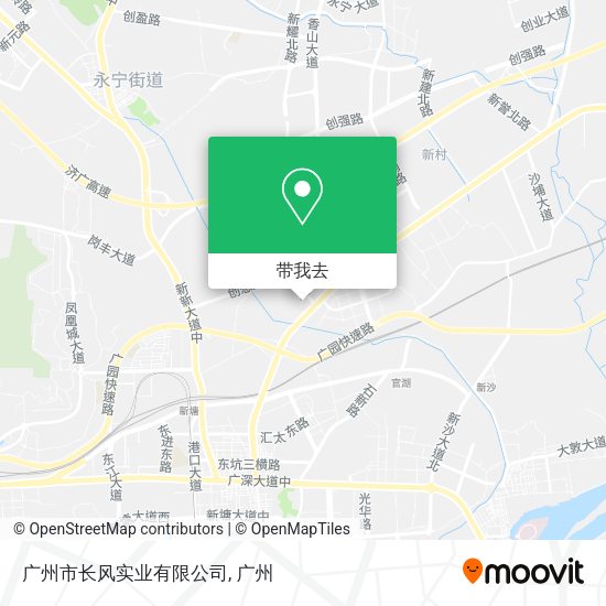 广州市长风实业有限公司地图