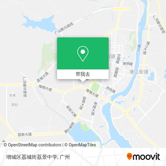 增城区荔城街荔景中学地图