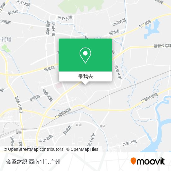 金圣纺织-西南1门地图