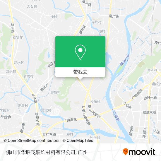 佛山市华胜飞装饰材料有限公司地图