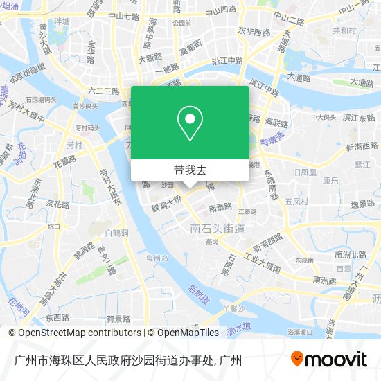 广州市海珠区人民政府沙园街道办事处地图