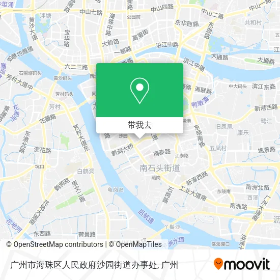 广州市海珠区人民政府沙园街道办事处地图