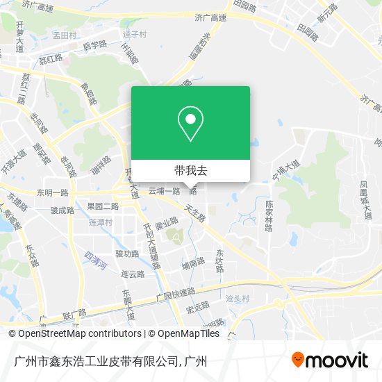 广州市鑫东浩工业皮带有限公司地图