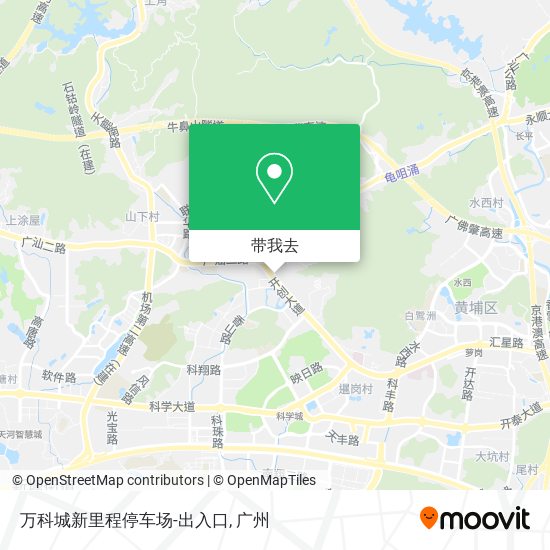 万科城新里程停车场-出入口地图