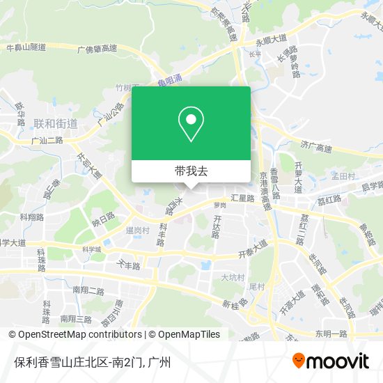 保利香雪山庄北区-南2门地图