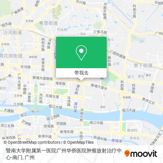 暨南大学附属第一医院广州华侨医院肿瘤放射治疗中心-南门地图