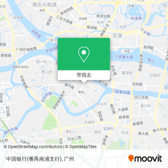 中国银行(番禺南浦支行)地图