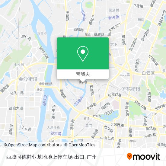 西城同德鞋业基地地上停车场-出口地图