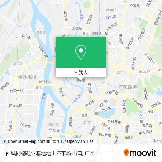 西城同德鞋业基地地上停车场-出口地图