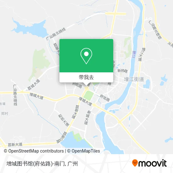 增城图书馆(府佑路)-南门地图